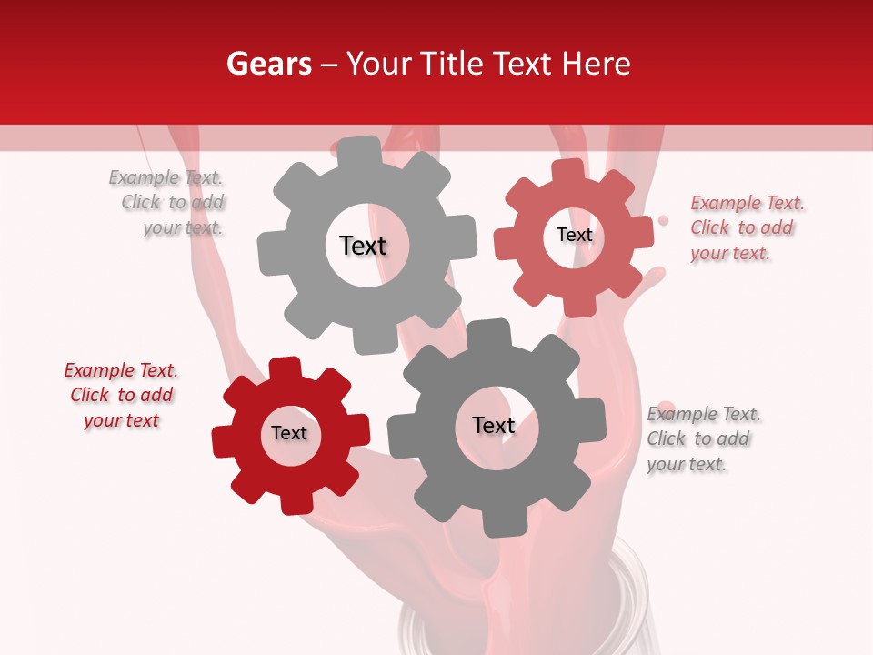 Can Red Abstract PowerPoint Template