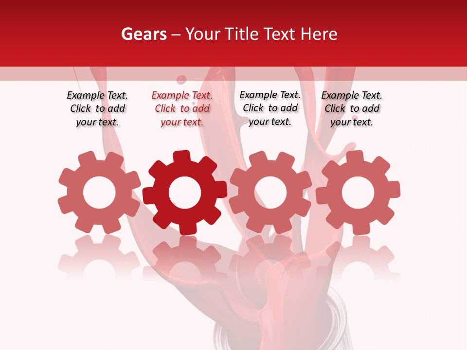 Can Red Abstract PowerPoint Template