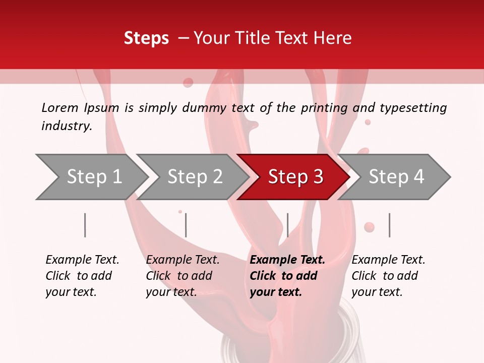 Can Red Abstract PowerPoint Template
