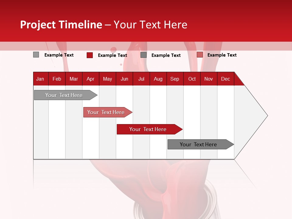 Can Red Abstract PowerPoint Template