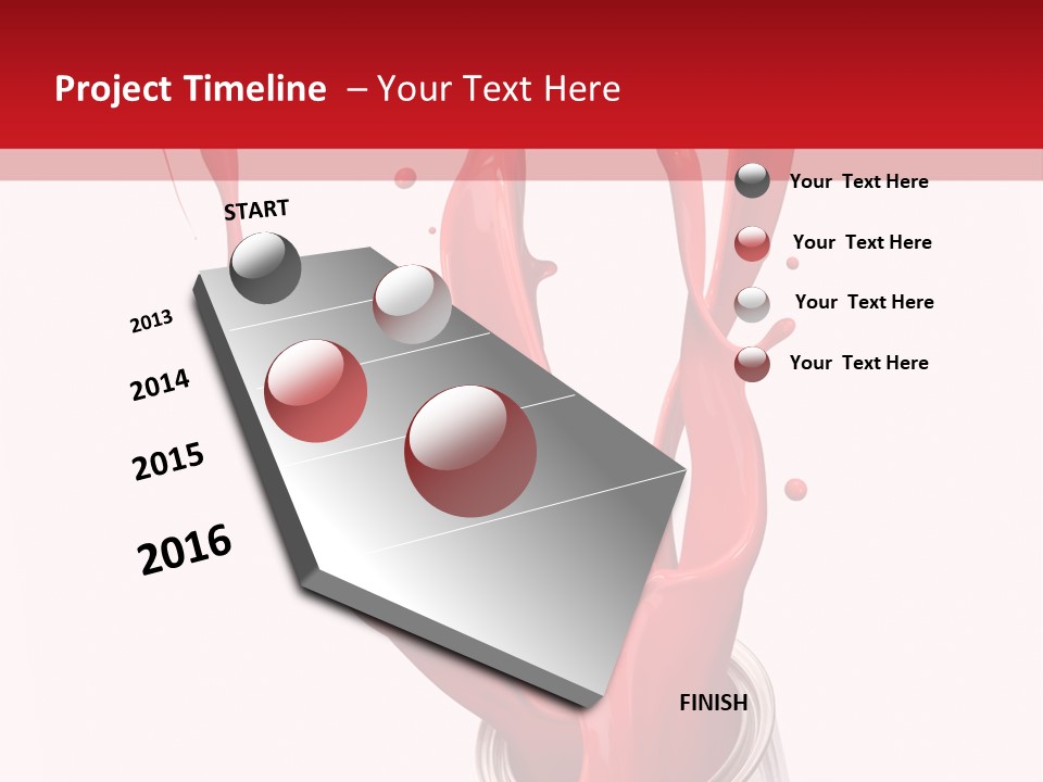 Can Red Abstract PowerPoint Template
