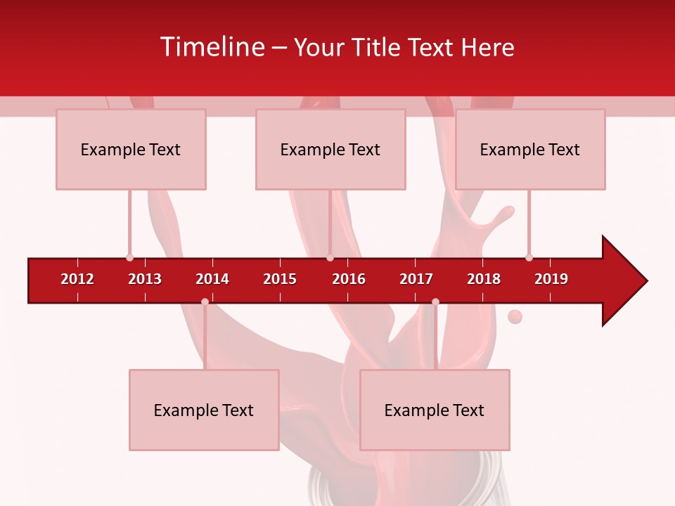 Can Red Abstract PowerPoint Template
