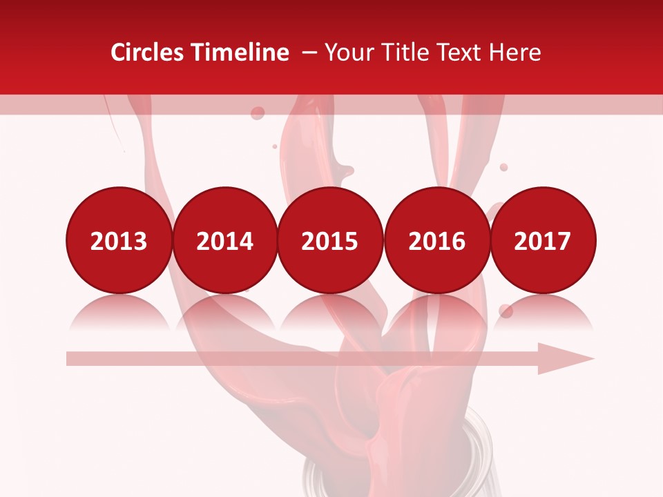 Can Red Abstract PowerPoint Template