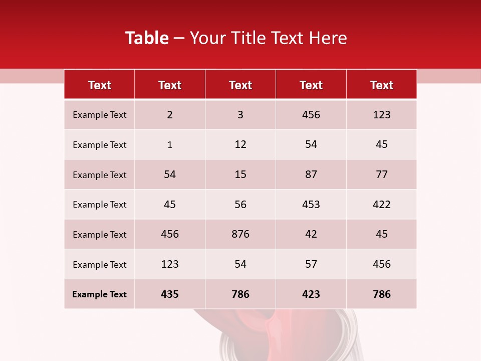 Can Red Abstract PowerPoint Template