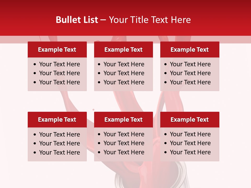 Can Red Abstract PowerPoint Template