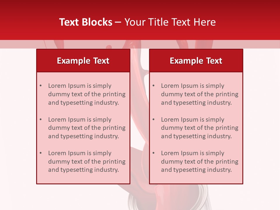 Can Red Abstract PowerPoint Template