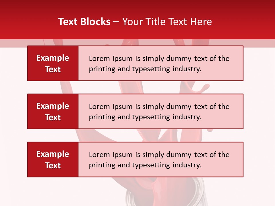 Can Red Abstract PowerPoint Template