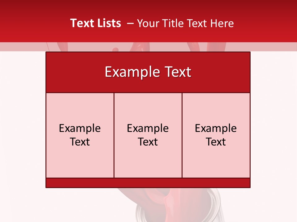 Can Red Abstract PowerPoint Template