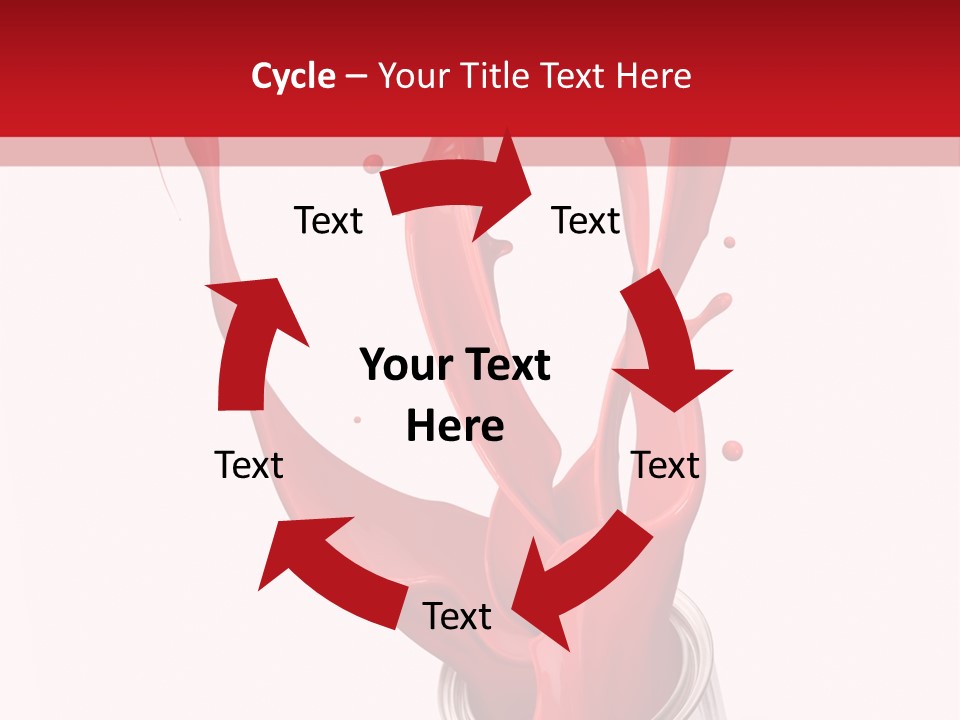 Can Red Abstract PowerPoint Template