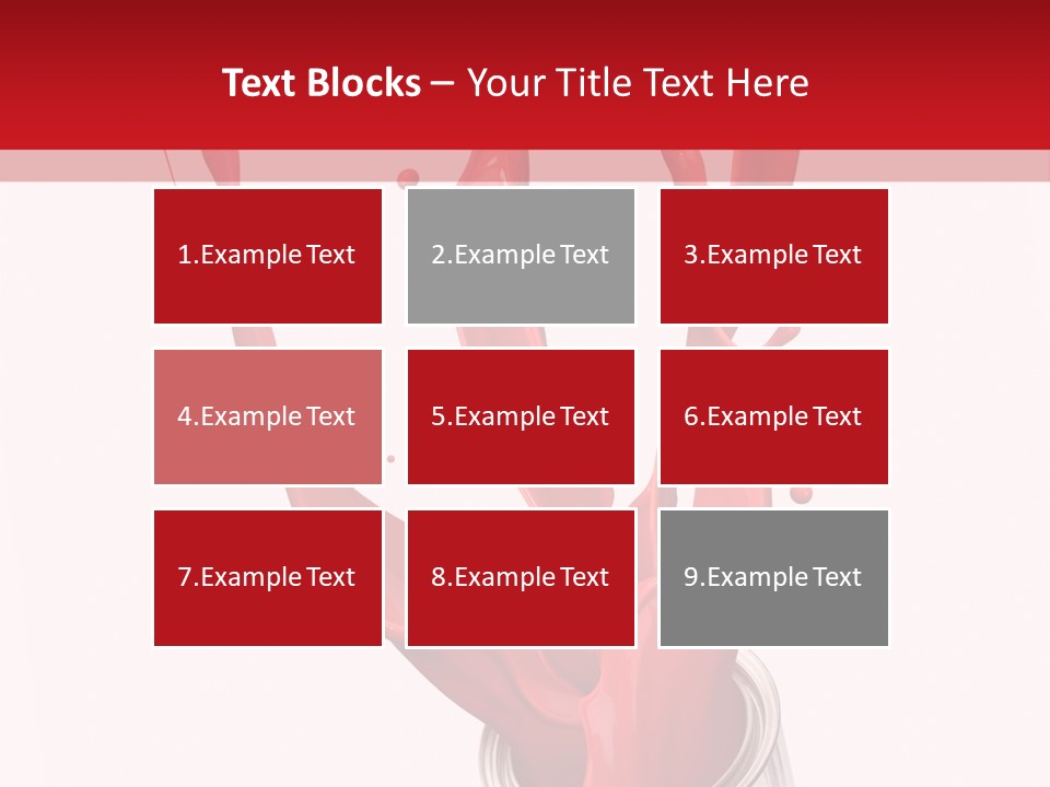 Can Red Abstract PowerPoint Template