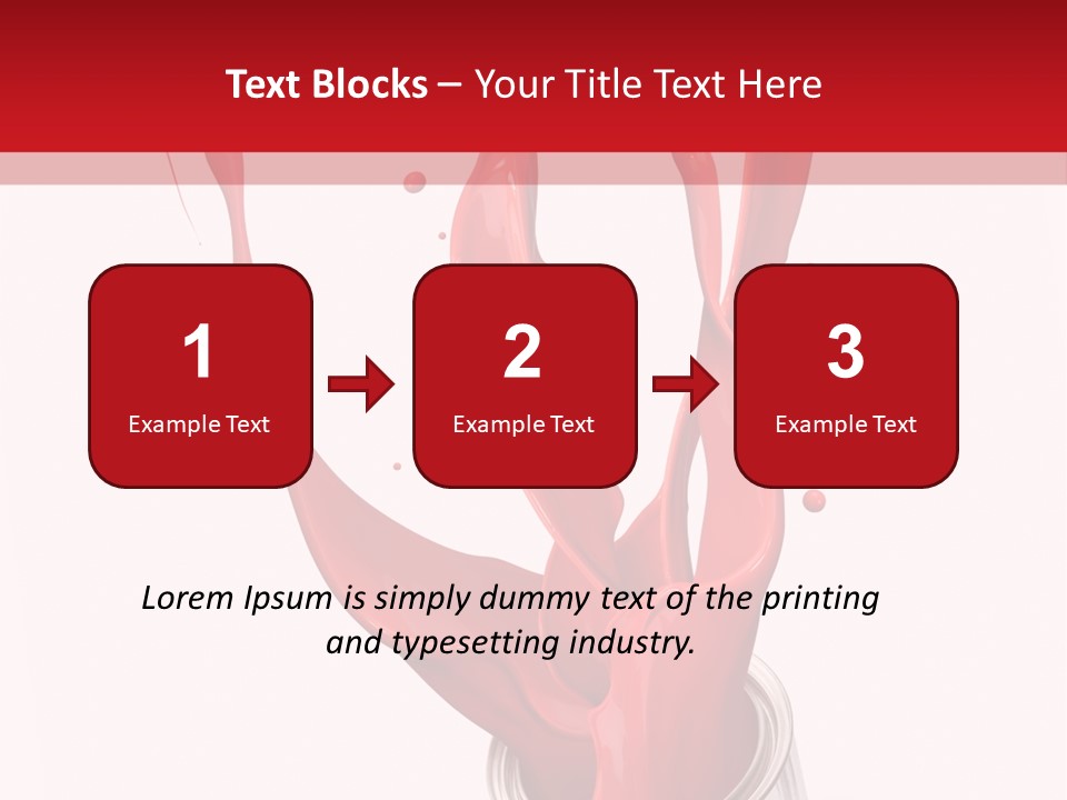 Can Red Abstract PowerPoint Template