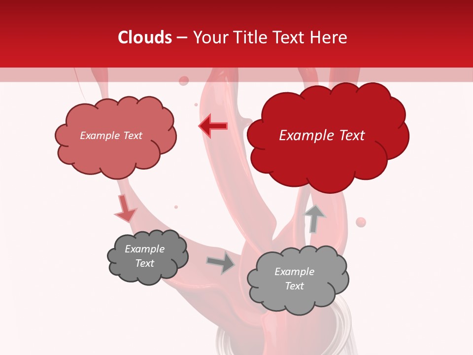 Can Red Abstract PowerPoint Template