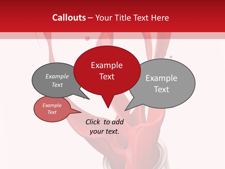 Can Red Abstract PowerPoint Template