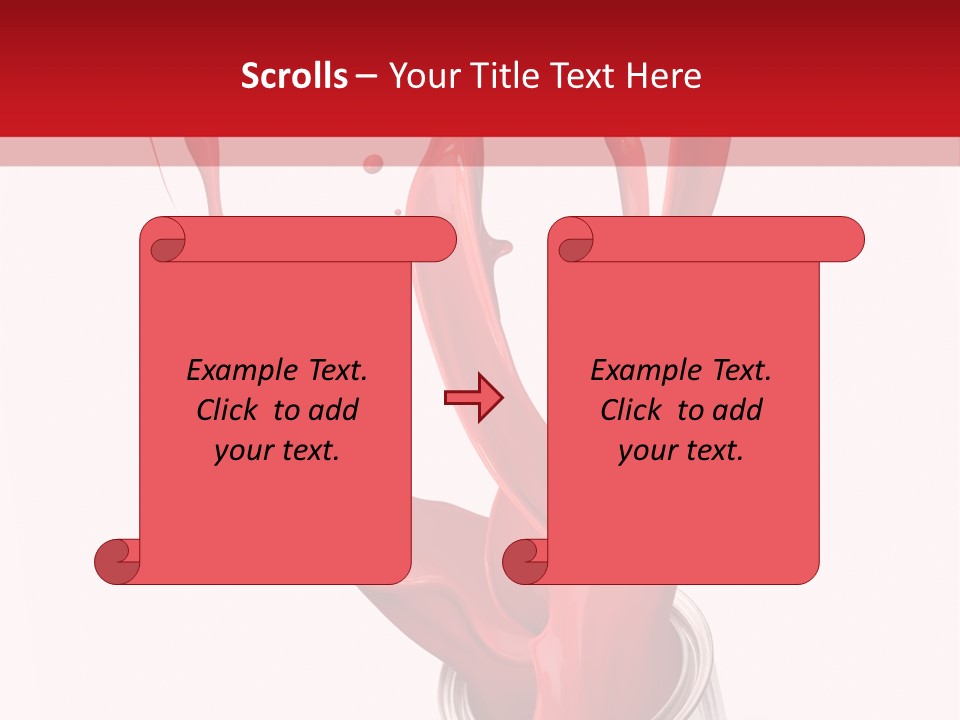 Can Red Abstract PowerPoint Template