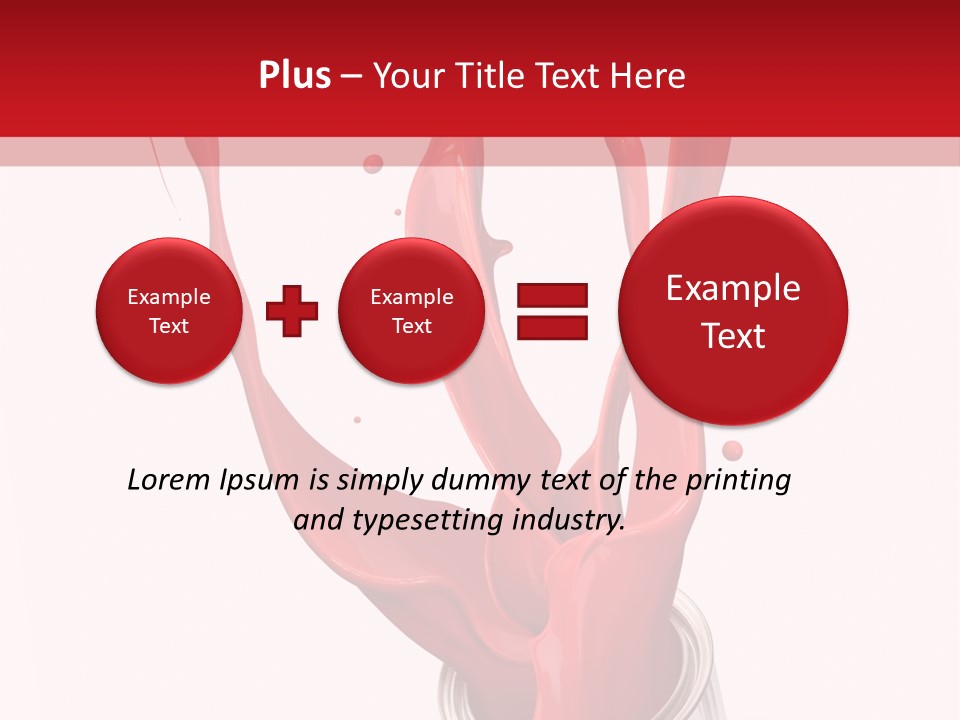 Can Red Abstract PowerPoint Template