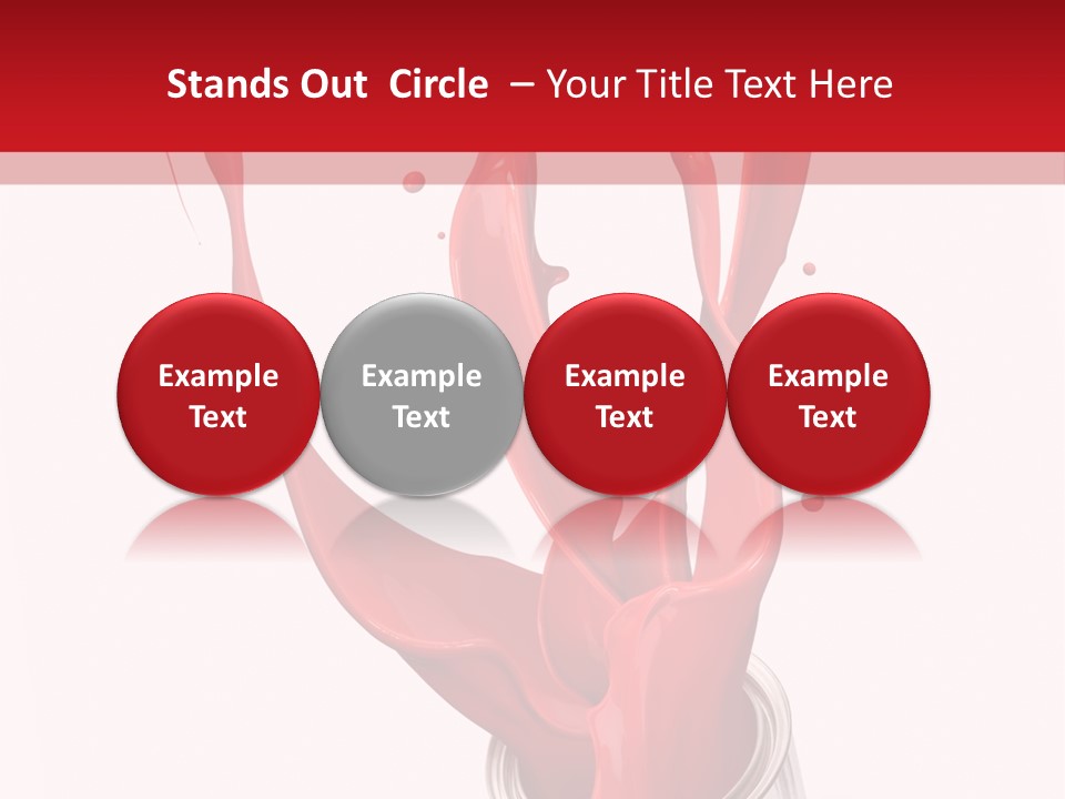 Can Red Abstract PowerPoint Template