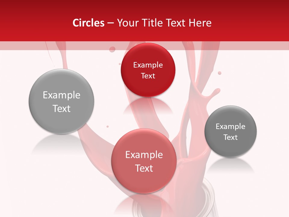 Can Red Abstract PowerPoint Template