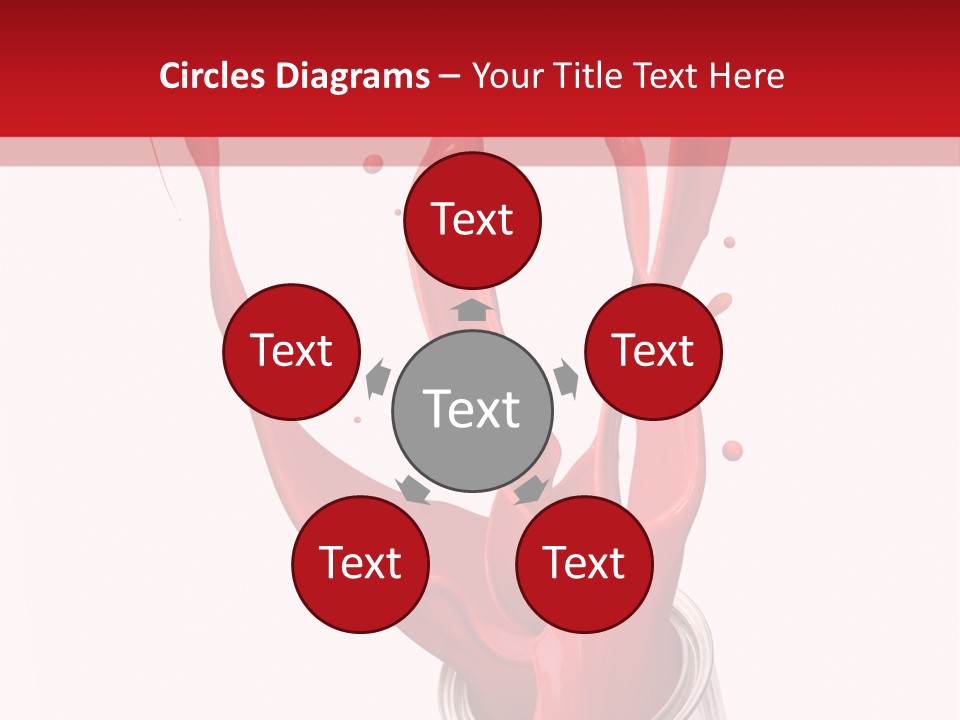 Can Red Abstract PowerPoint Template