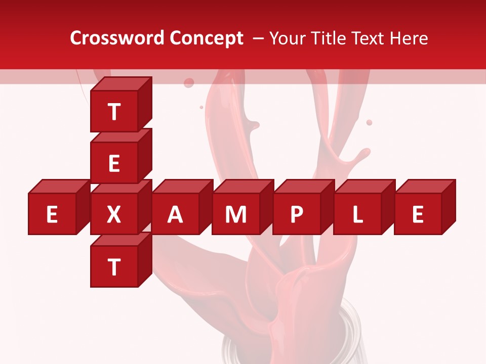 Can Red Abstract PowerPoint Template