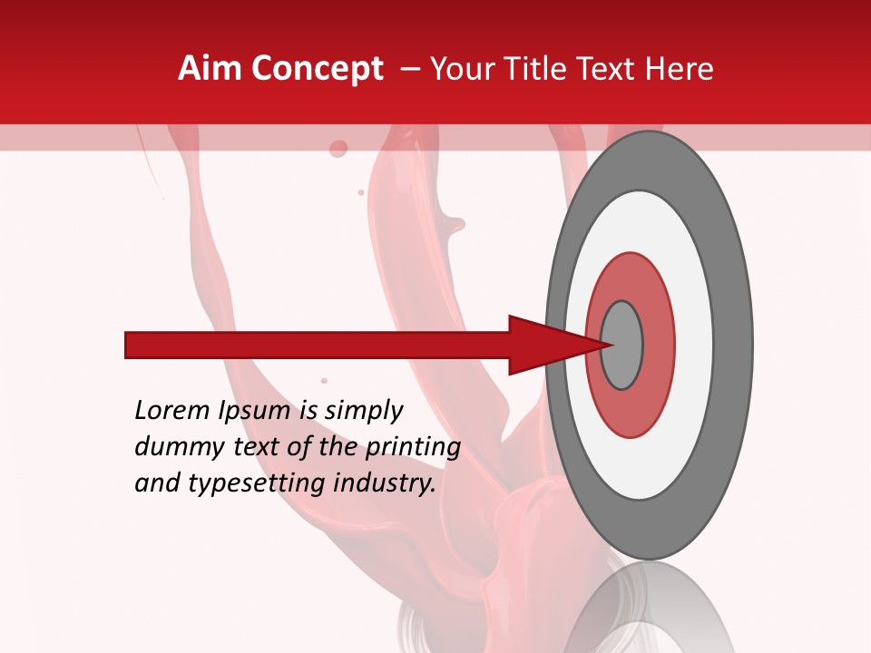 Can Red Abstract PowerPoint Template