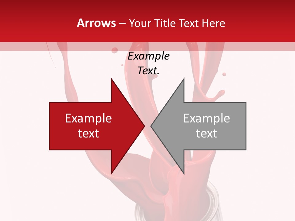 Can Red Abstract PowerPoint Template