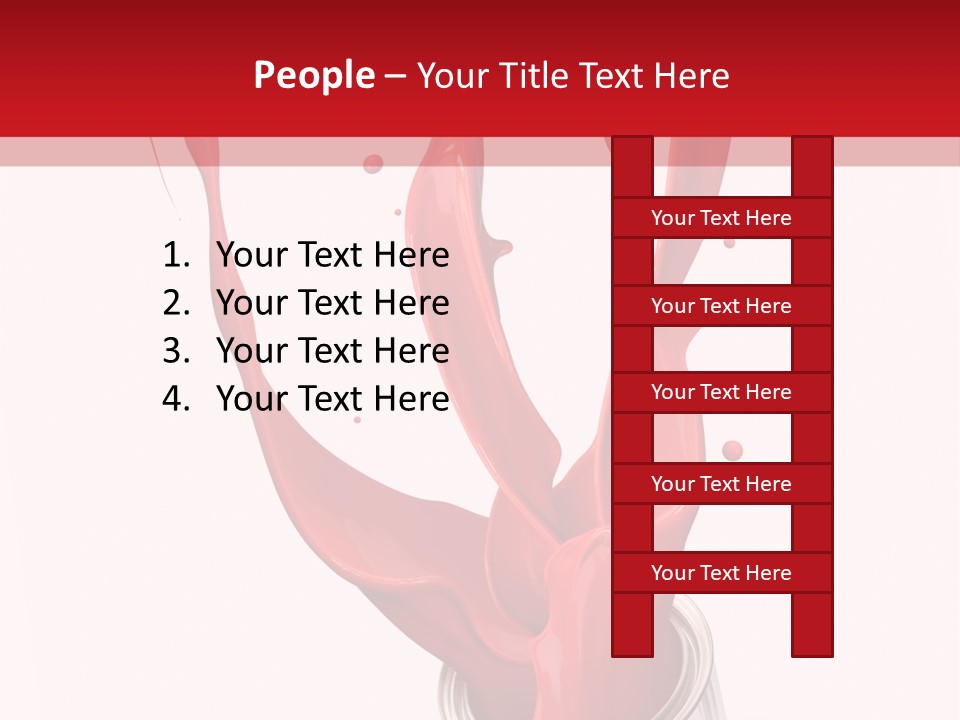Can Red Abstract PowerPoint Template
