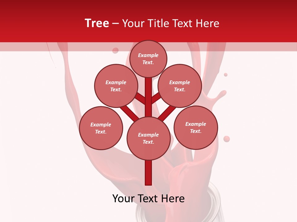 Can Red Abstract PowerPoint Template