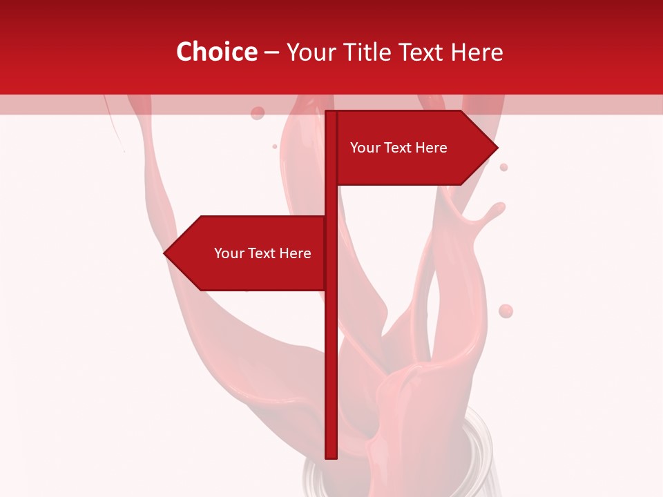 Can Red Abstract PowerPoint Template