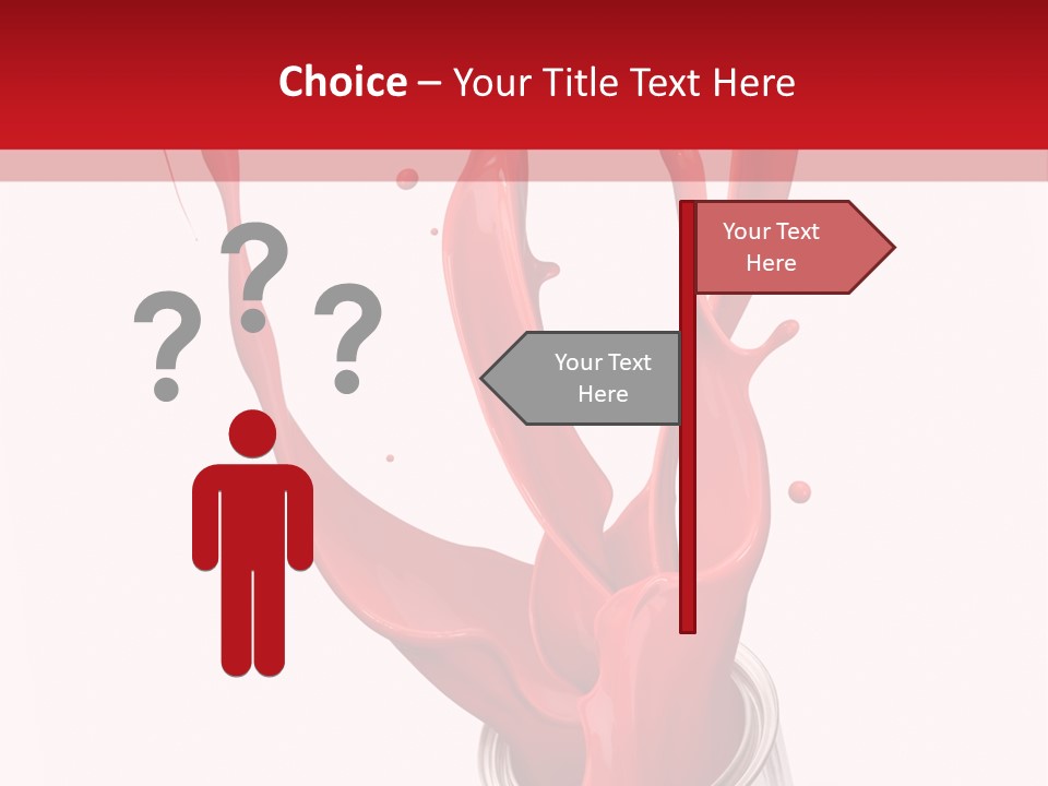 Can Red Abstract PowerPoint Template