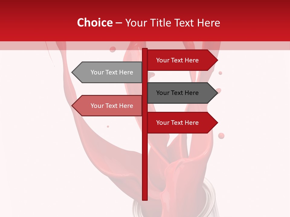 Can Red Abstract PowerPoint Template
