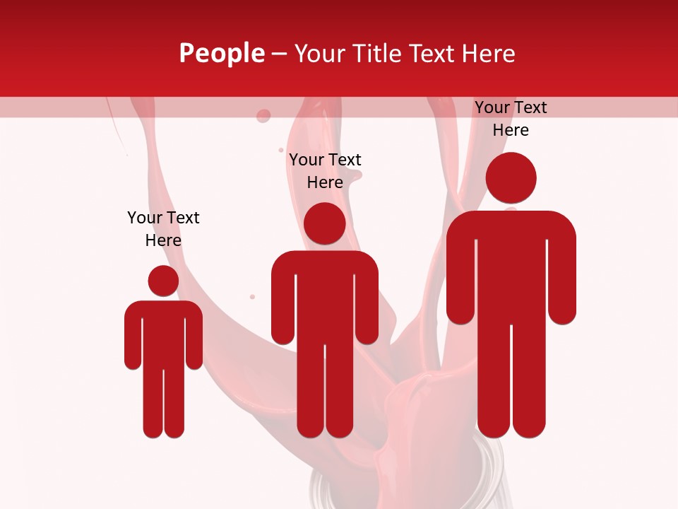 Can Red Abstract PowerPoint Template