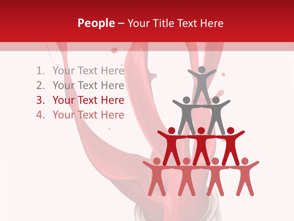 Can Red Abstract PowerPoint Template