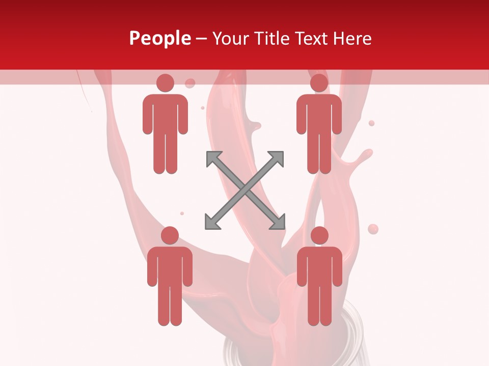 Can Red Abstract PowerPoint Template