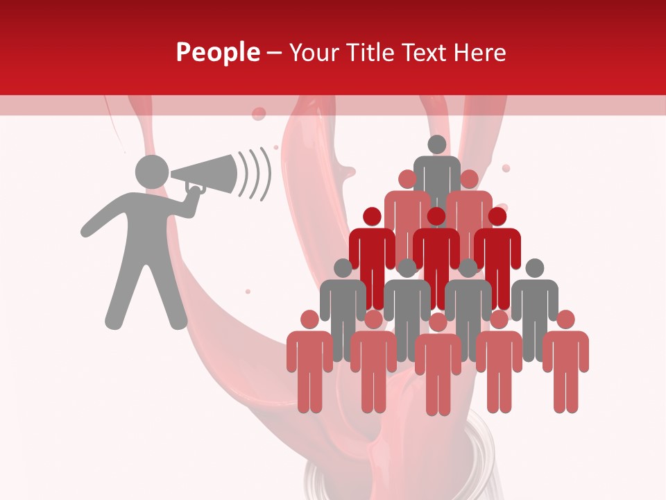 Can Red Abstract PowerPoint Template