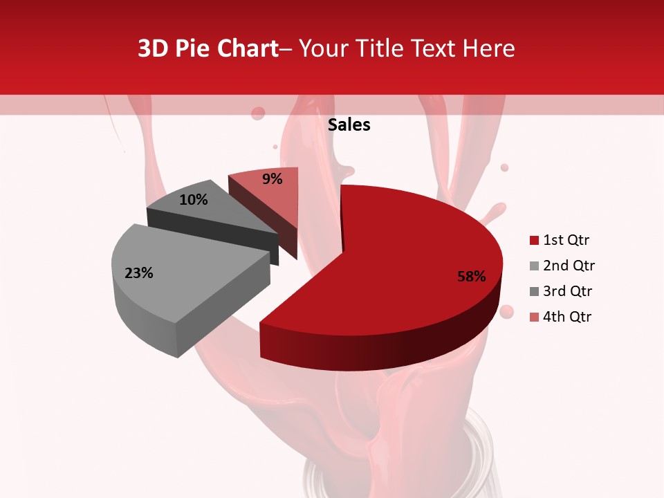 Can Red Abstract PowerPoint Template