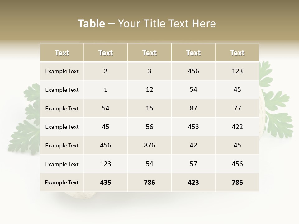 Raw Freshness Health PowerPoint Template