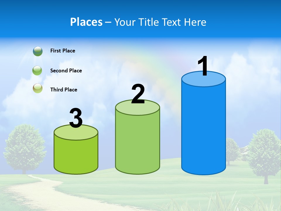 Meadow Sunny Grass PowerPoint Template