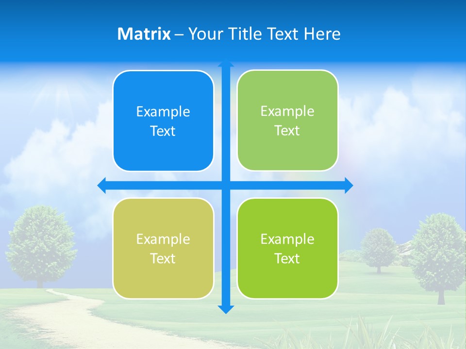 Meadow Sunny Grass PowerPoint Template