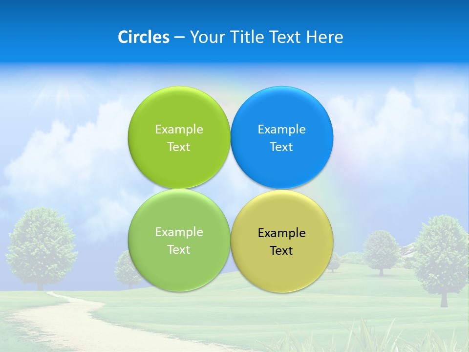 Meadow Sunny Grass PowerPoint Template