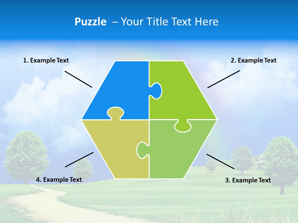 Meadow Sunny Grass PowerPoint Template