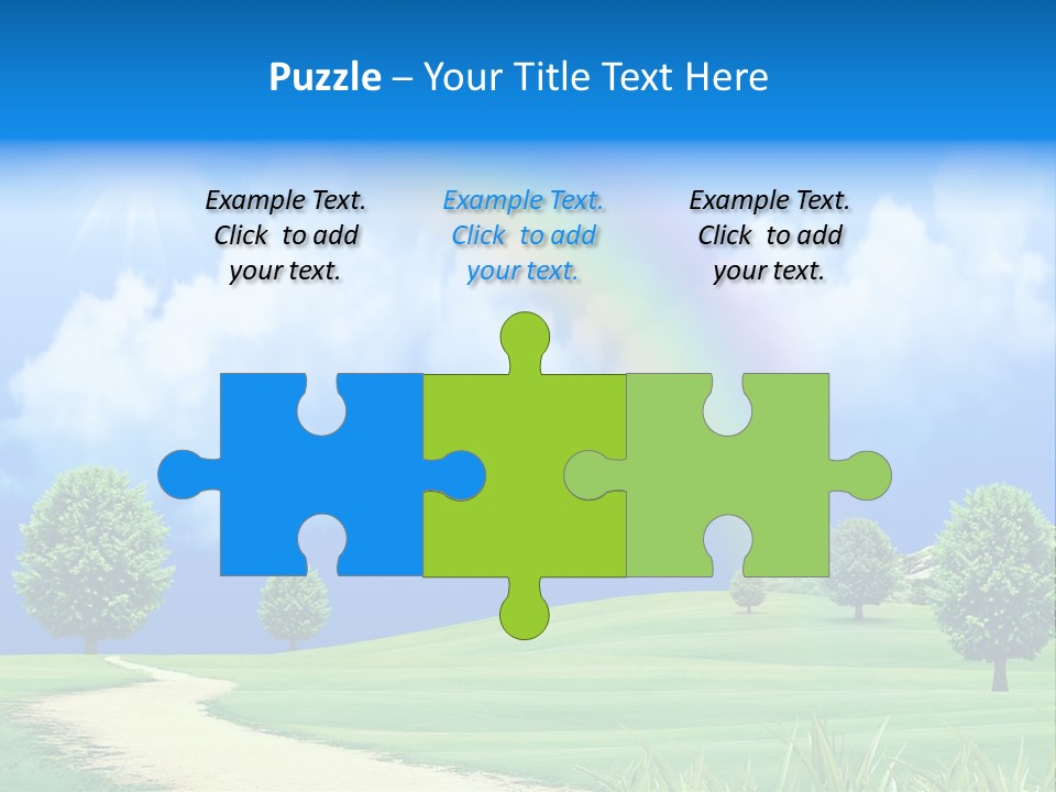 Meadow Sunny Grass PowerPoint Template