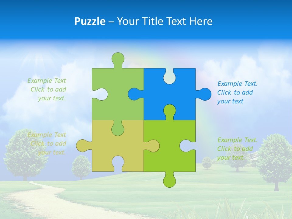 Meadow Sunny Grass PowerPoint Template