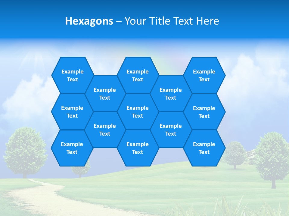 Meadow Sunny Grass PowerPoint Template