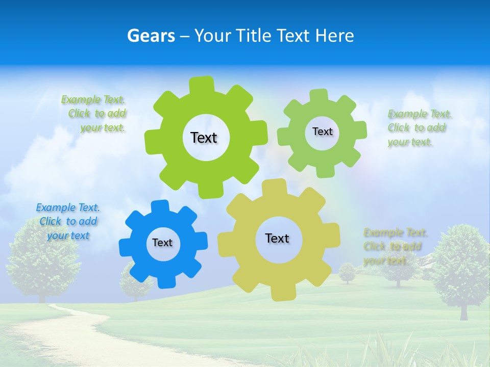 Meadow Sunny Grass PowerPoint Template