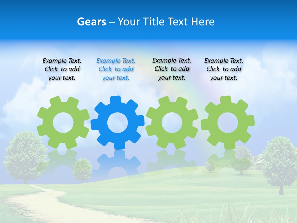 Meadow Sunny Grass PowerPoint Template