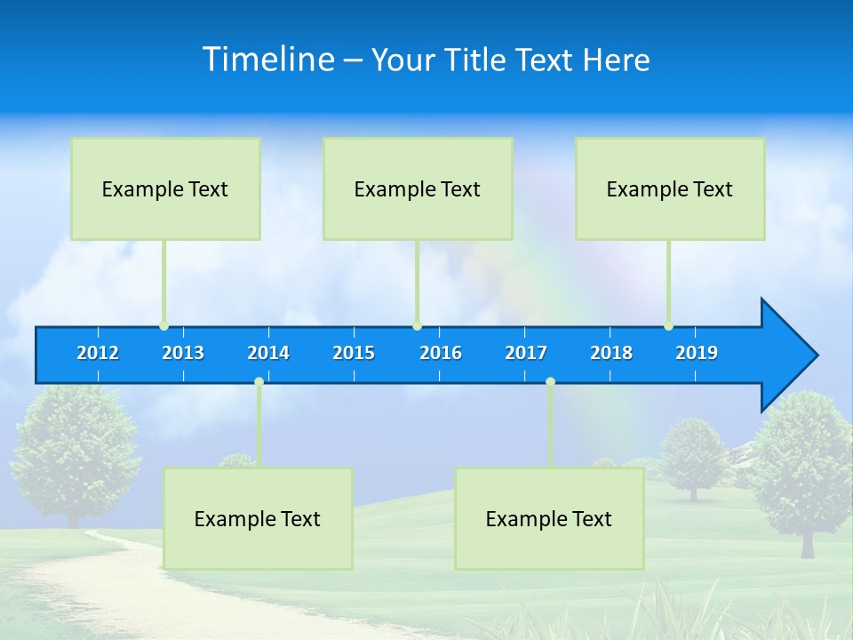 Meadow Sunny Grass PowerPoint Template