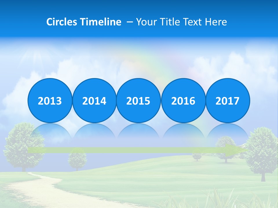 Meadow Sunny Grass PowerPoint Template