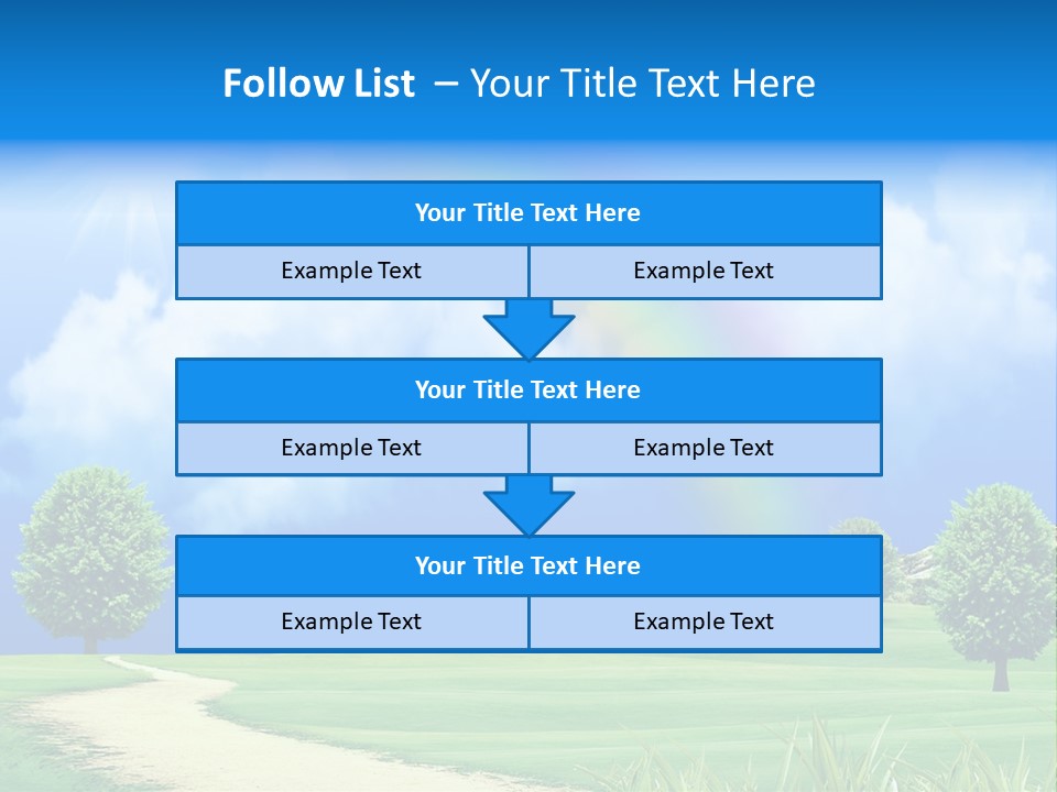 Meadow Sunny Grass PowerPoint Template