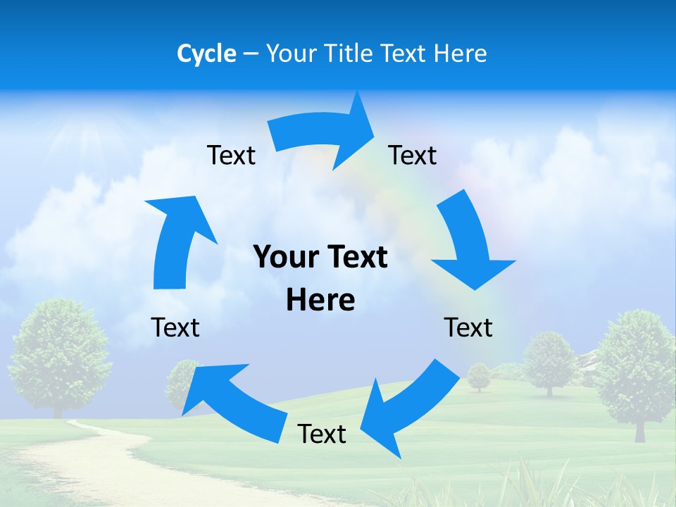 Meadow Sunny Grass PowerPoint Template