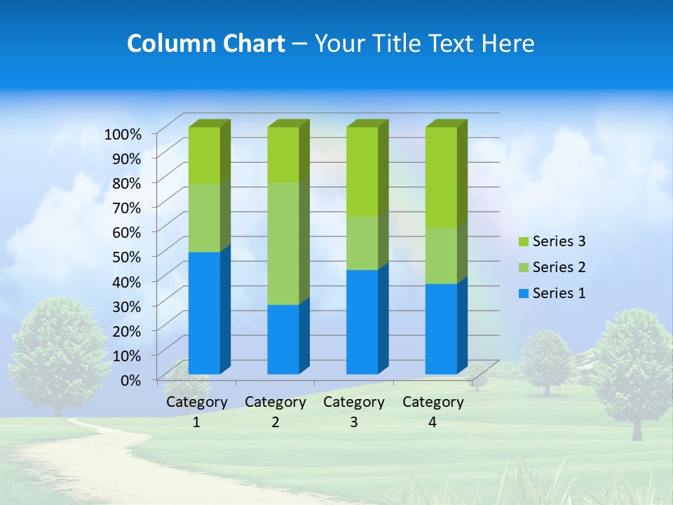 Meadow Sunny Grass PowerPoint Template